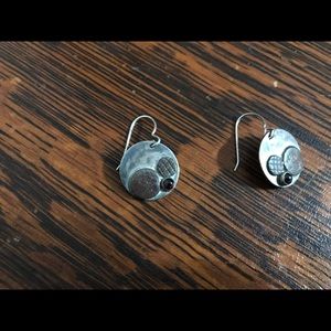 Sterling Silver and garnet earrings